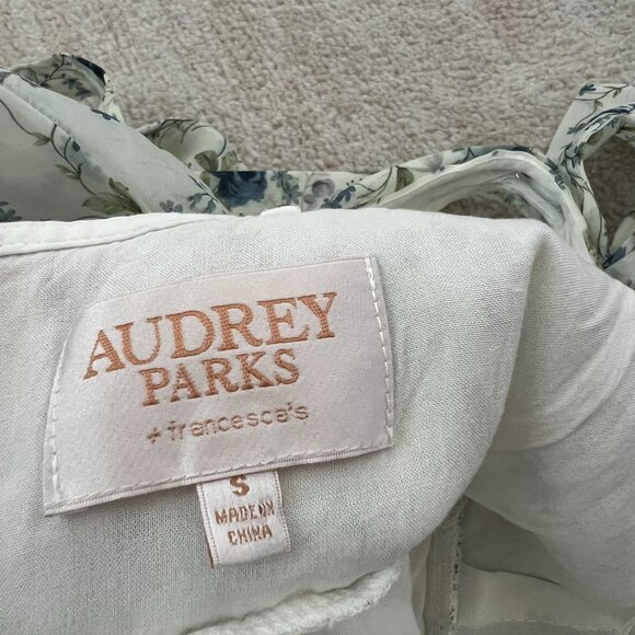 Francesca’s Audrey Parks Floral Mini Dress S With Bow Tie Straps - Picture 2 of 11